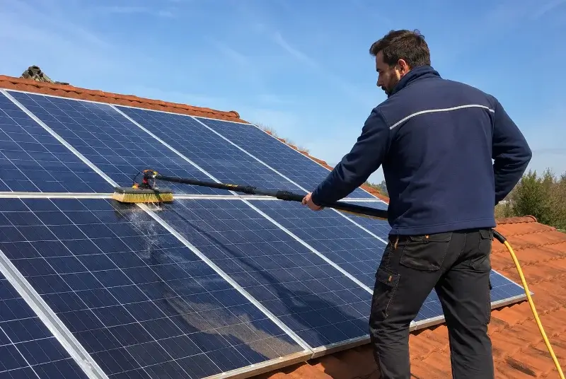 Nettoyage et entretien de panneaux solaires à Andouque
